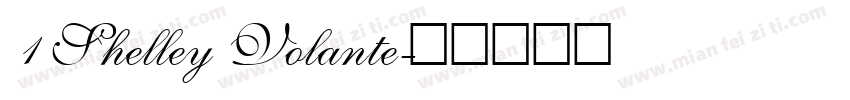 1 Shelley Volante字体转换